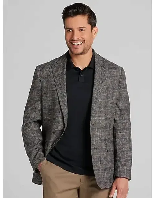 Modern Fit Plaid Sport Coat