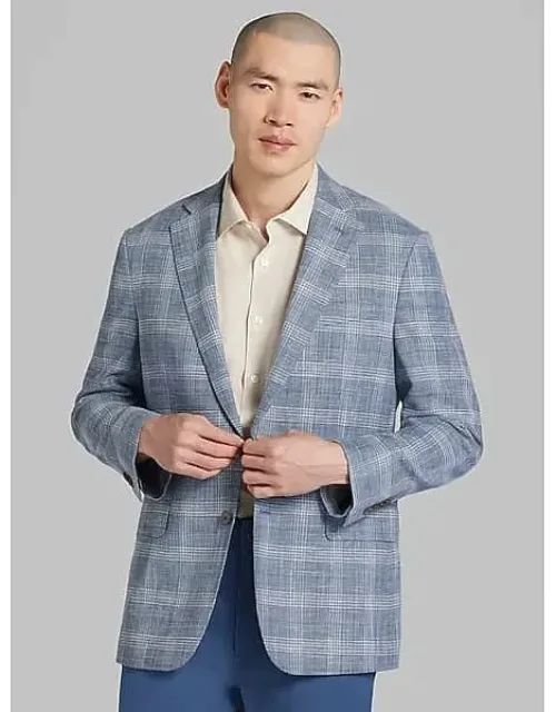 Modern Fit Plaid Sport Coat