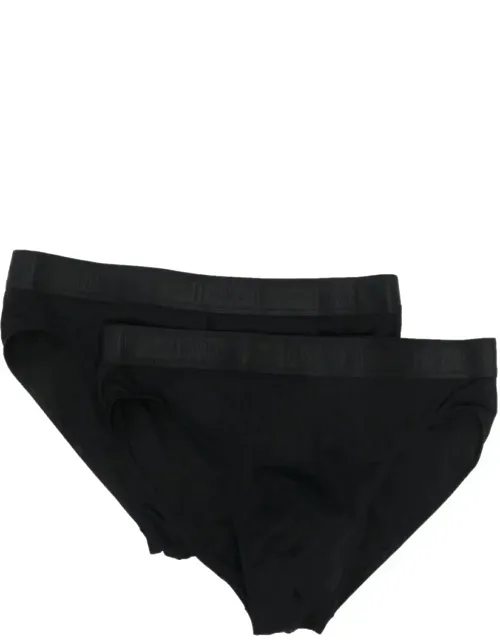 Logo-waistband Briefs Set