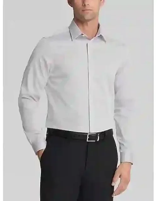 Slim Fit Herringbone Dress Shirt