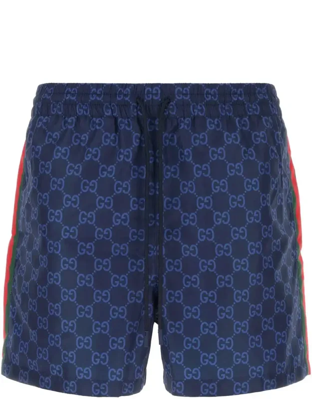 Printed Polyester Swimming Shorts