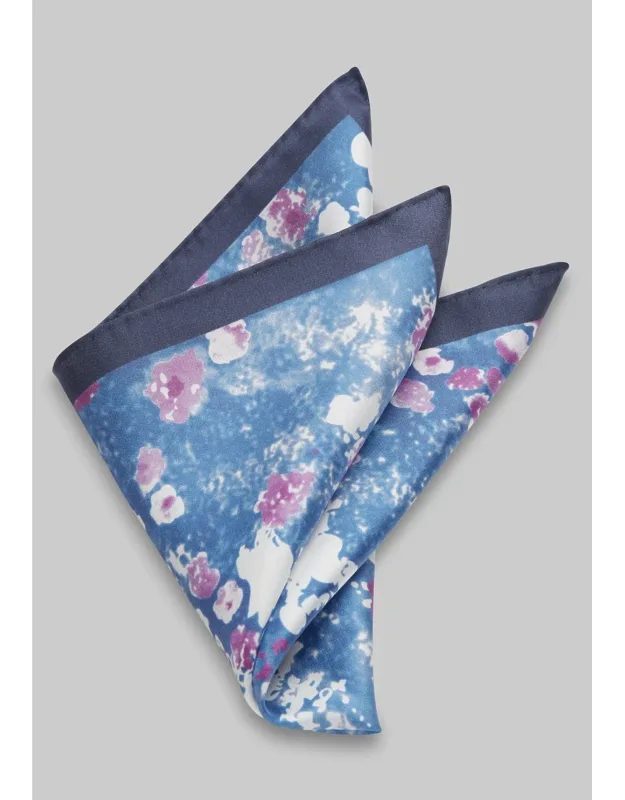 Blurred Floral Pocket Square