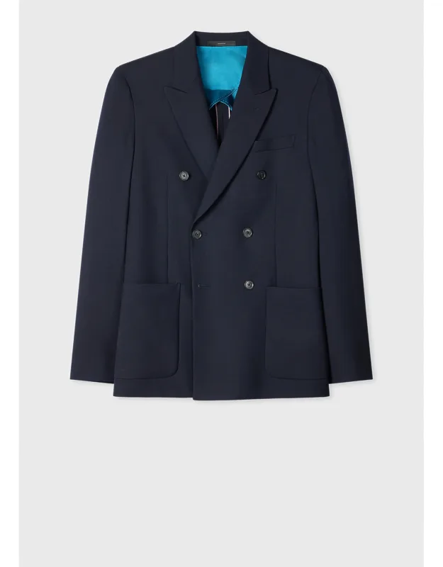 Tailored-fit Double-breasted Blazer