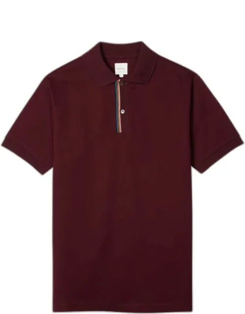 Signature Stripe Trim Polo Shirt