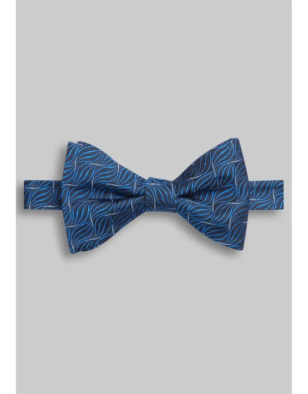 Wavy Diamond Pre-tied Big Bow Tie