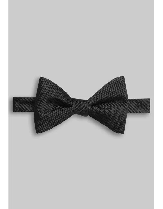Ribbed Pre-tied Formal Bow Tie