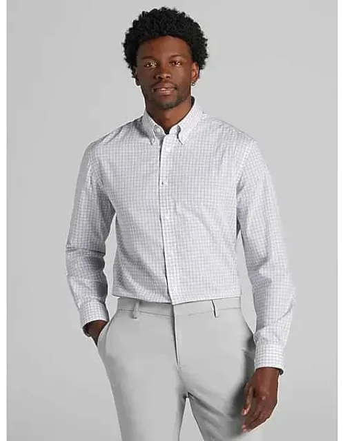Classic Fit Plaid Dress Shirt