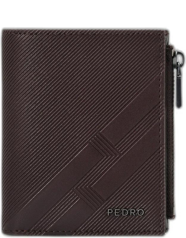 Embossed Leather Bi-fold Card Holder