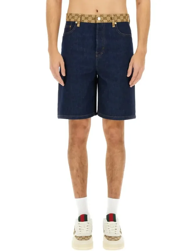 Denim Bermuda Shorts