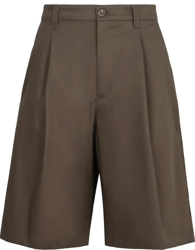 Cotton Blend Bermuda Shorts