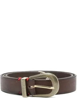 Belt With Engraved Buckle