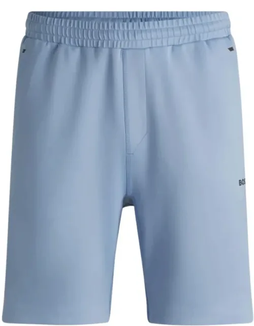 Active Stretch Shorts With Decorative Reflective Details