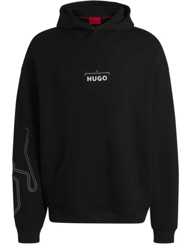 Hoodie With Racing Print
