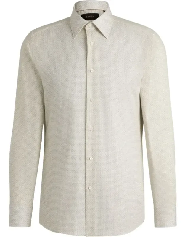 Slim-fit Shirt In Printed Cotton