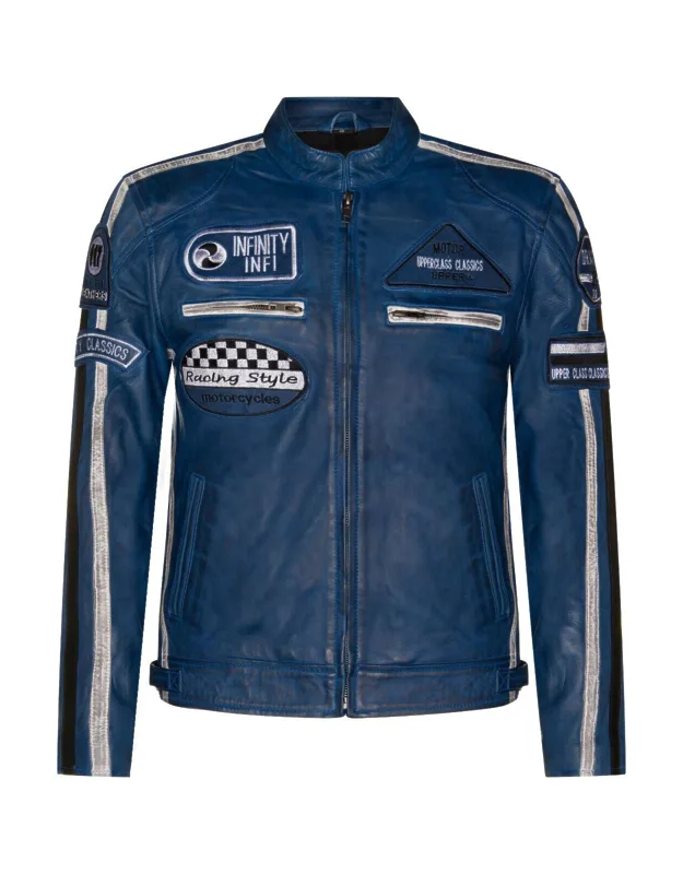 Racing Leather Biker Jacket