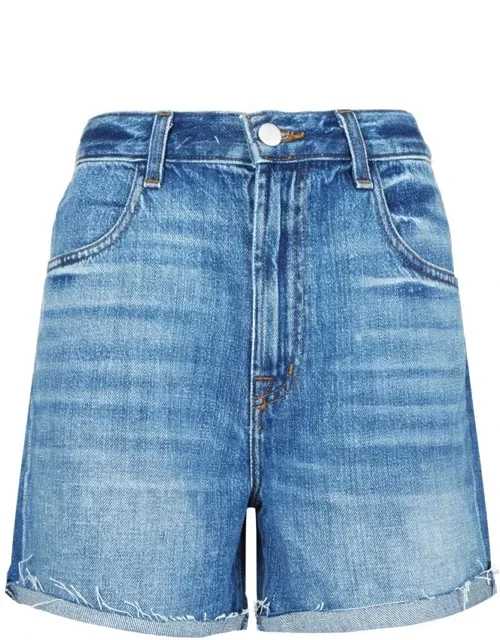 High Rise Denim Shorts