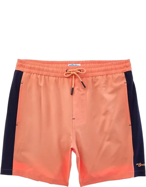 Colorblocked Stretch Compression Swim Trunks