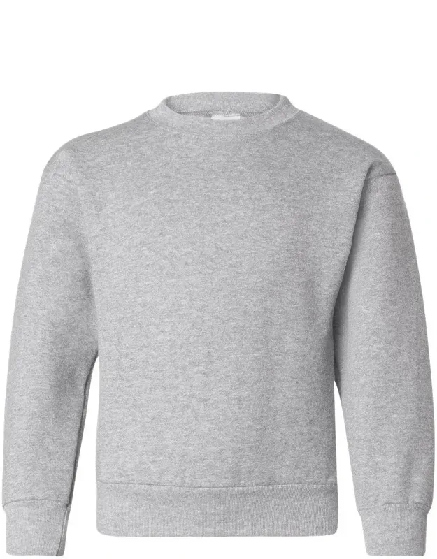 Ecosmart Youth Crewneck Sweatshirt With Low-pill Fleece And Double-needle Stitching