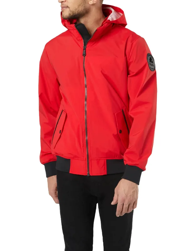 Halcyon Bomber Rain Jacket With Removable Hood