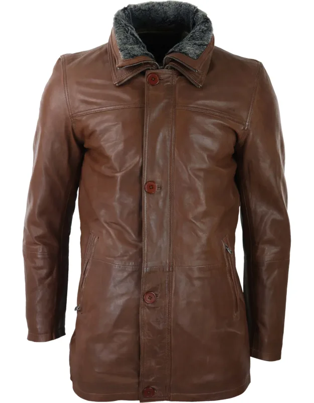 3/4 Long Safari Button Cover Coat