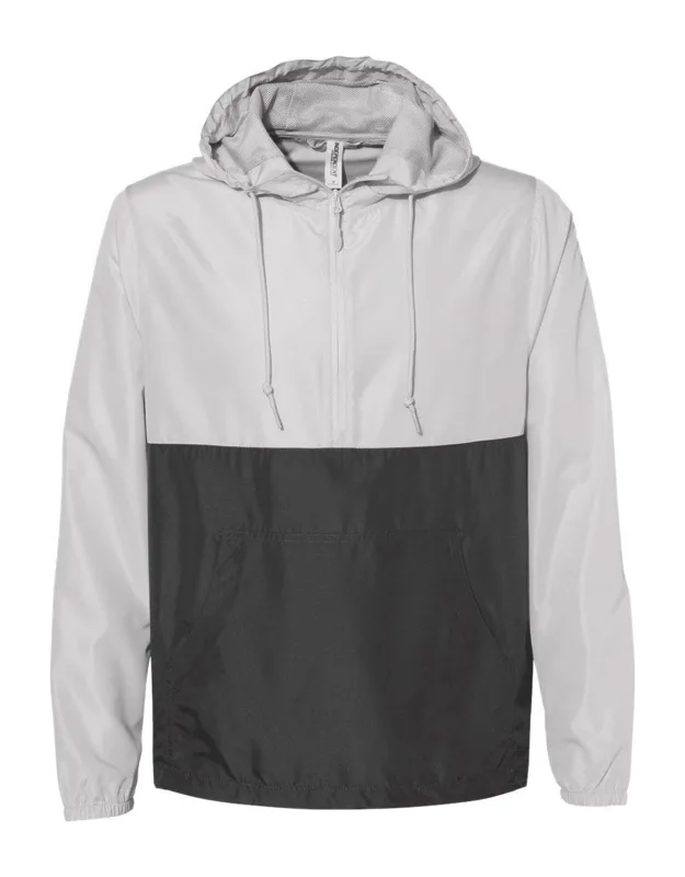 Lightweight Quarter-zip Windbreaker Pullover Jacket With Waterproof Pressure Resistance And Elastic Cuffs