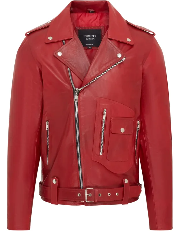 Cow-hide Biker Brando Jacket