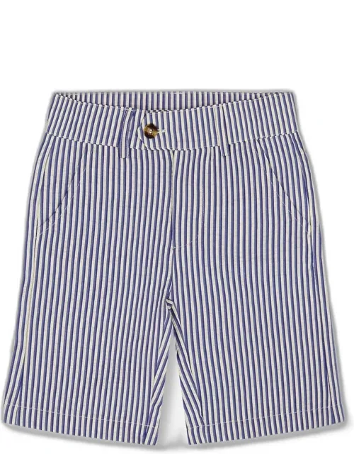 Slant Pocket Bermuda Shorts With Slant Front Pockets And Back Welt Pockets