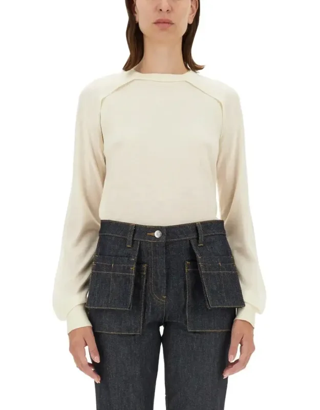 Relaxed-fit Wool And Silk Blend Top