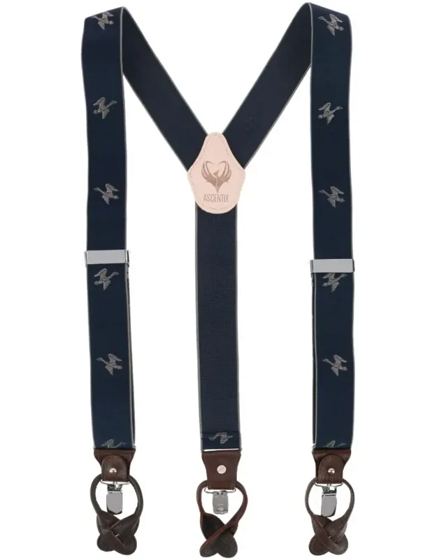 Flying Duck Convertible Clip End Suspenders