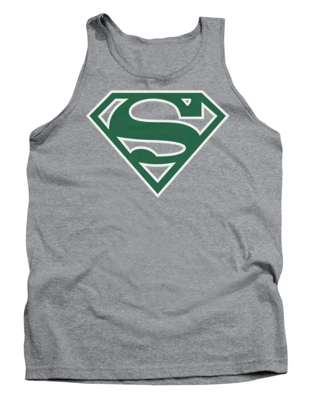 Superman Green & White Shield Tank Top