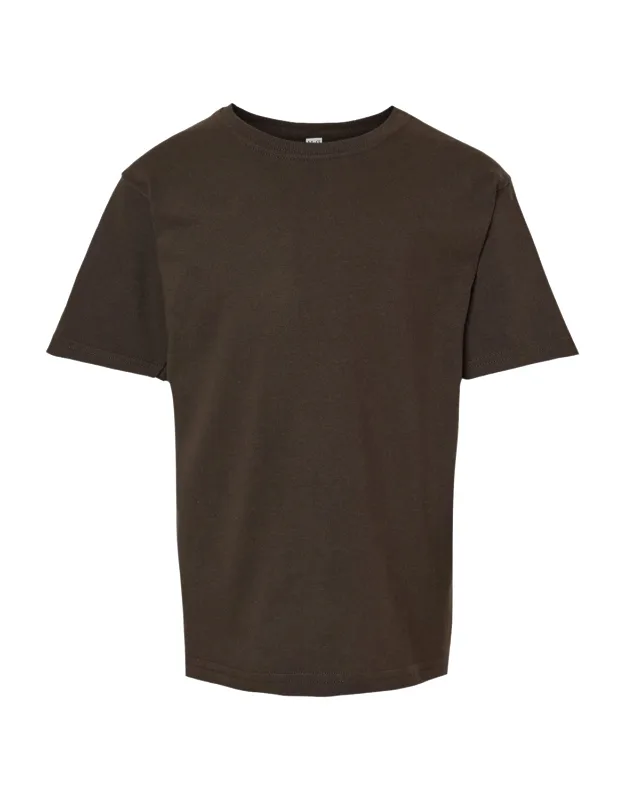 Youth Gold Soft Touch T-shirt 100% Preshrunk Cotton, Cover Seamed Neckline