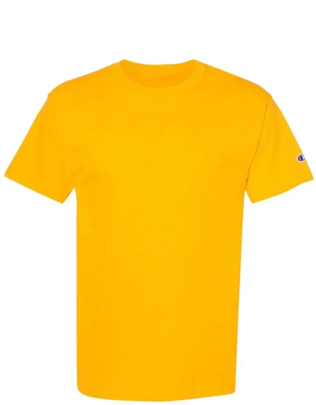 Short Sleeve T-shirt With Double-needle Stitched Sleeves And Tag-free Neck Label