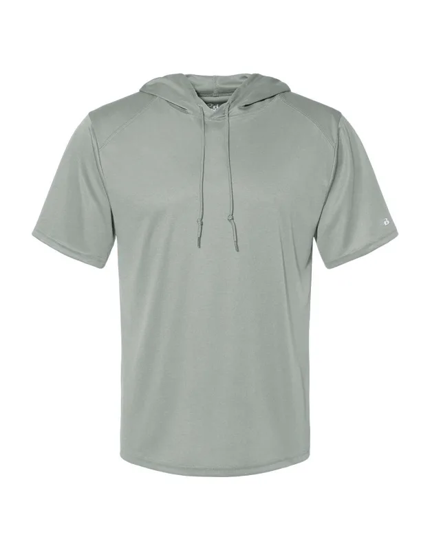 Badger B-core Hooded T-shirt With 100% Polyester Moisture Management And Sport Shoulder For Maximum Movement