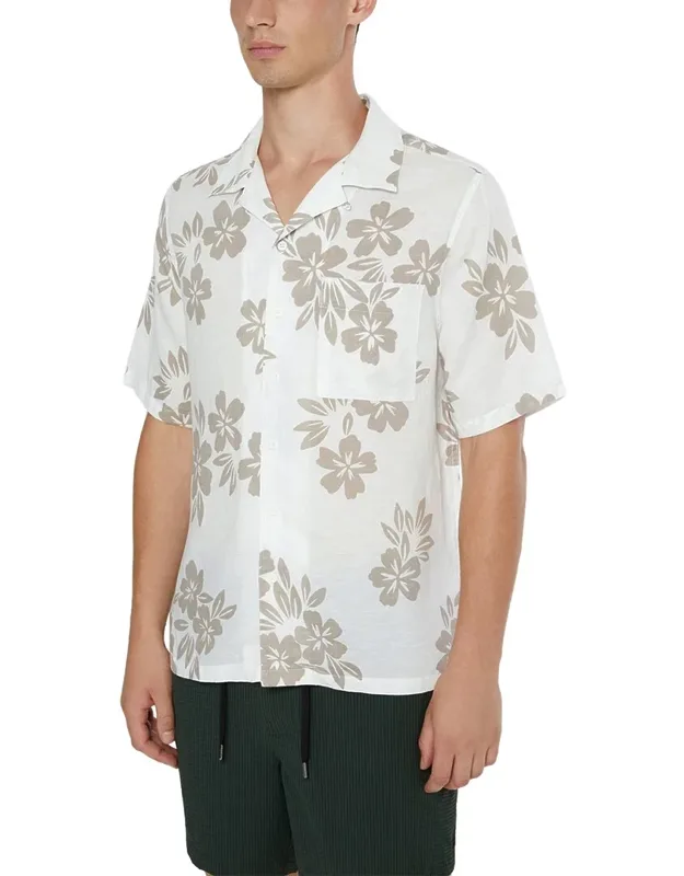 Air Linen-blend Convertible Vacation Shirt