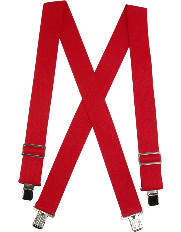 Elastic Heavy Duty Basic Clip-end Work Suspenders