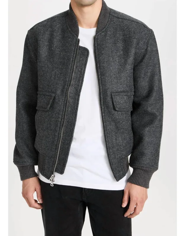 Bomber Jacket In Wool