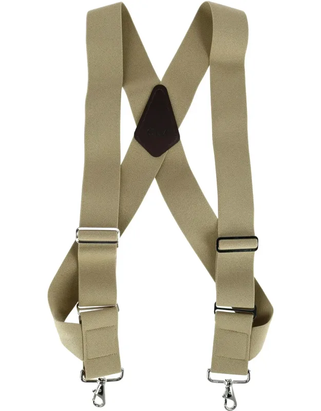 Elastic Side Clip Metal Swivel Hook Trucker Suspenders