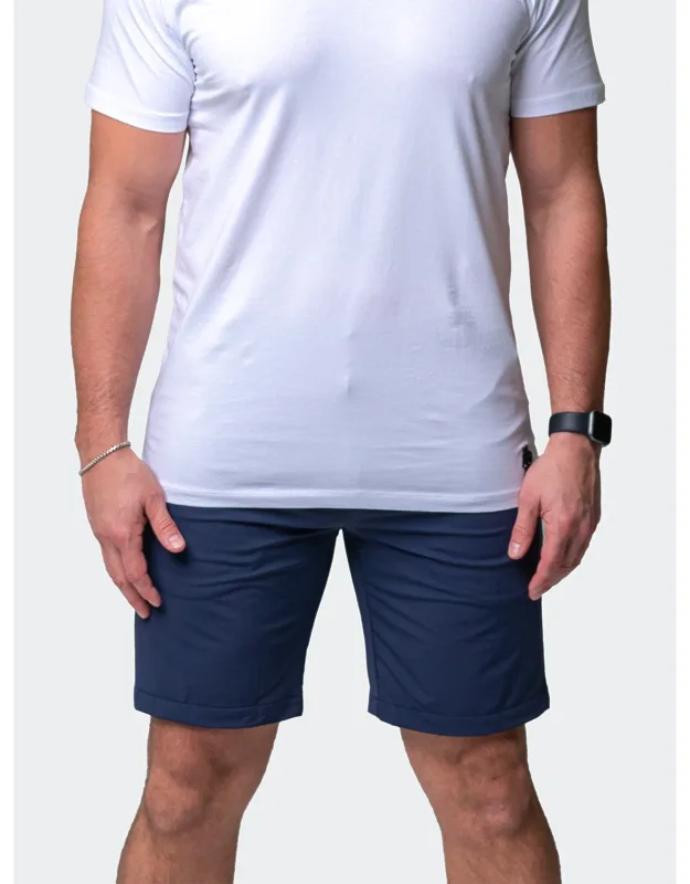 Shorts With Diagonal Zippers And Luxe Cotton