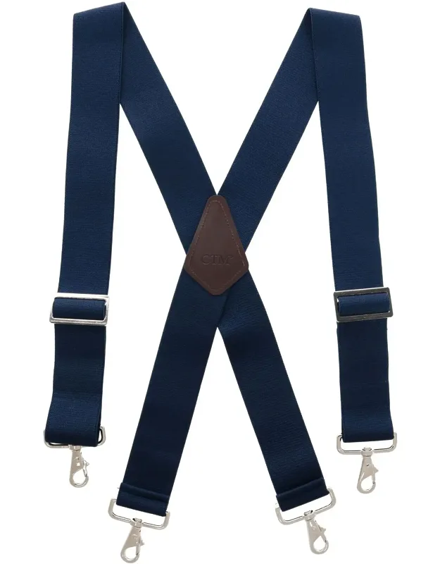 Industrial Terry Logger Suspenders With Metal Swivel Hook Ends