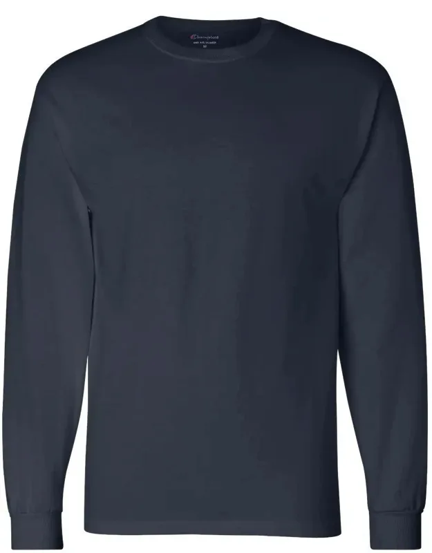Long Sleeve T-shirt With Taped Crewneck And Ribbed-knit Cuffs