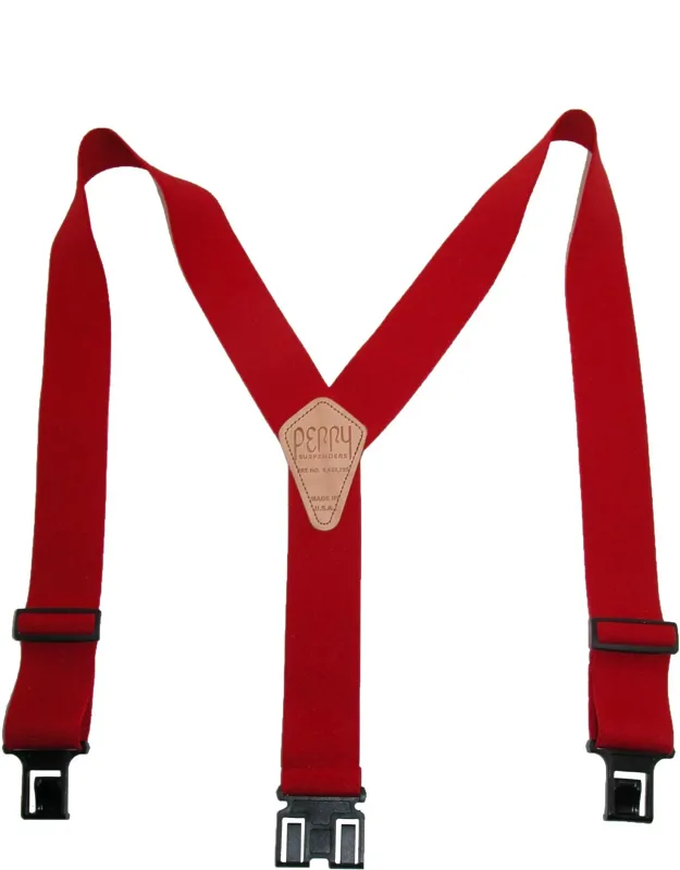 Elastic 2 Inch Wide Hook End Suspenders (tall Available)