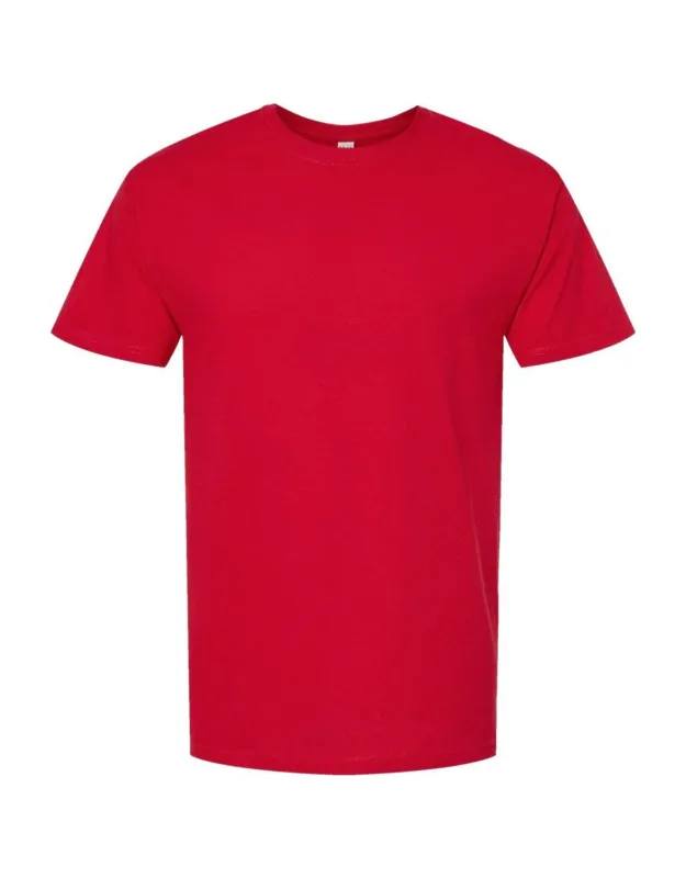 Gold Soft Touch T-shirt, 100% Cotton Preshrunk Jersey, Double Needle Sleeve And Bottom Hem
