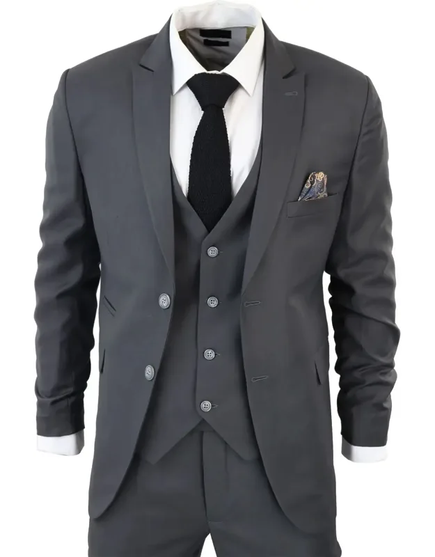 Classic Plain 3 Piece Suit