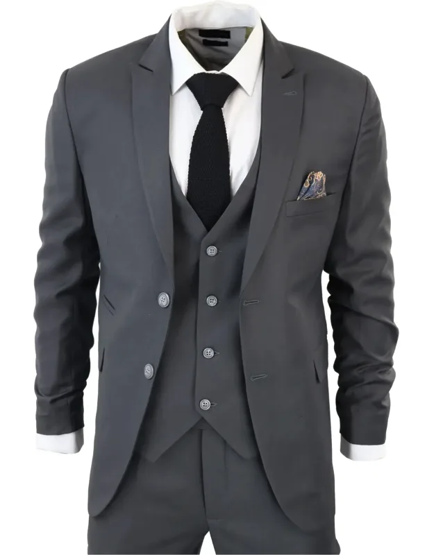 Classic Plain 3 Piece Suit