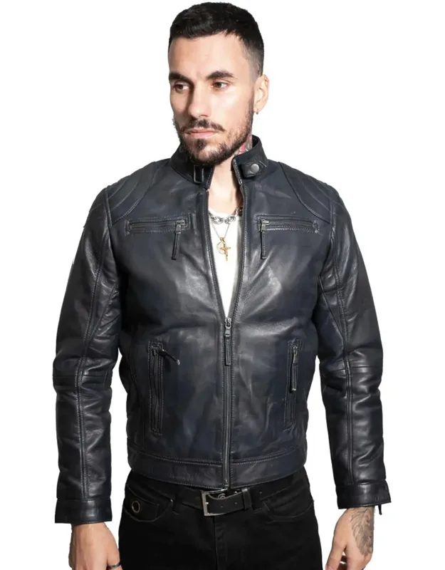 Moto Leather Biker Jacket