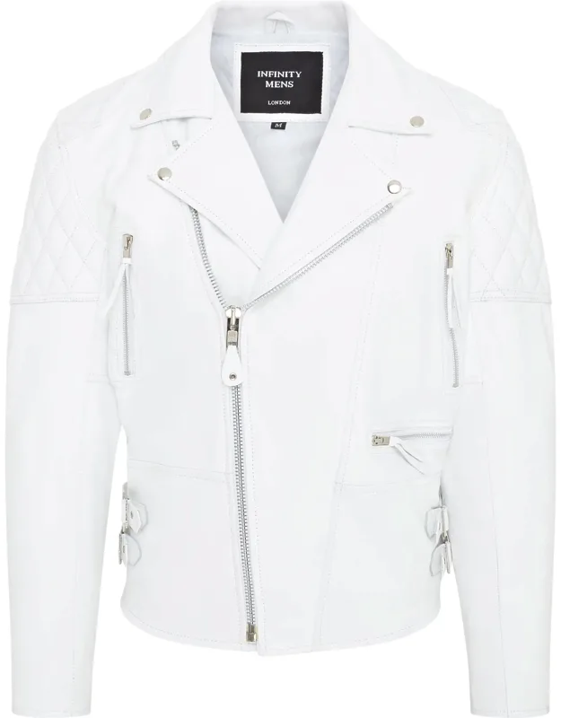 Cowhide Leather Brando Biker Jacket