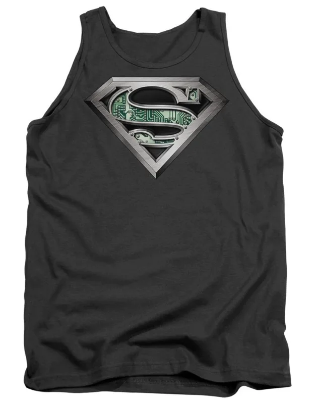 Superman Circuitry Logo Tank Top