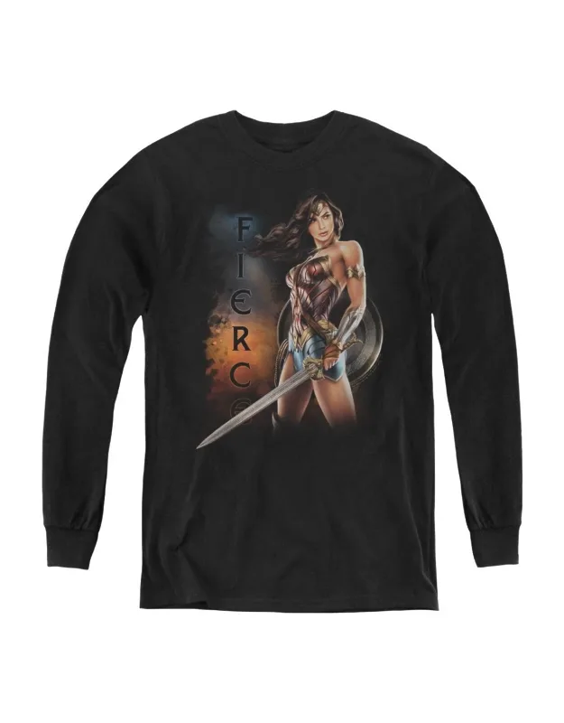 Wonder Woman Movie Fierce Long Sleeve Tee