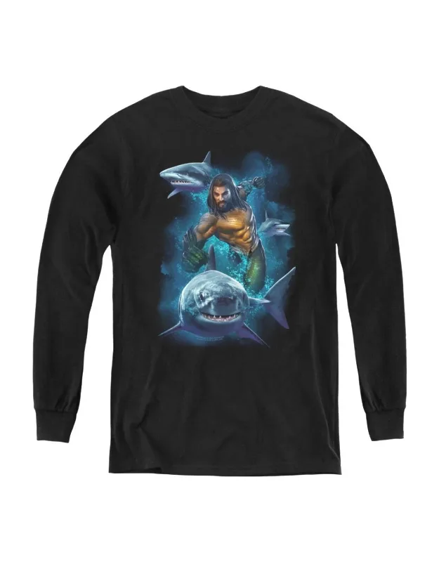 Swimming With Sharks Long Sleeve Tee