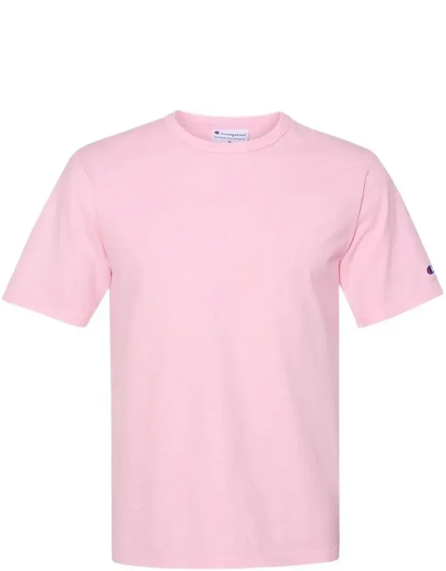 Garment-dyed T-shirt With Ribbed Crewneck And Double-needle Stitching